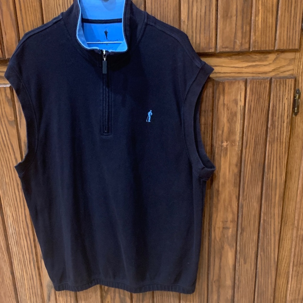 Men’s Payne Stewart black cotton Vest
Size XL